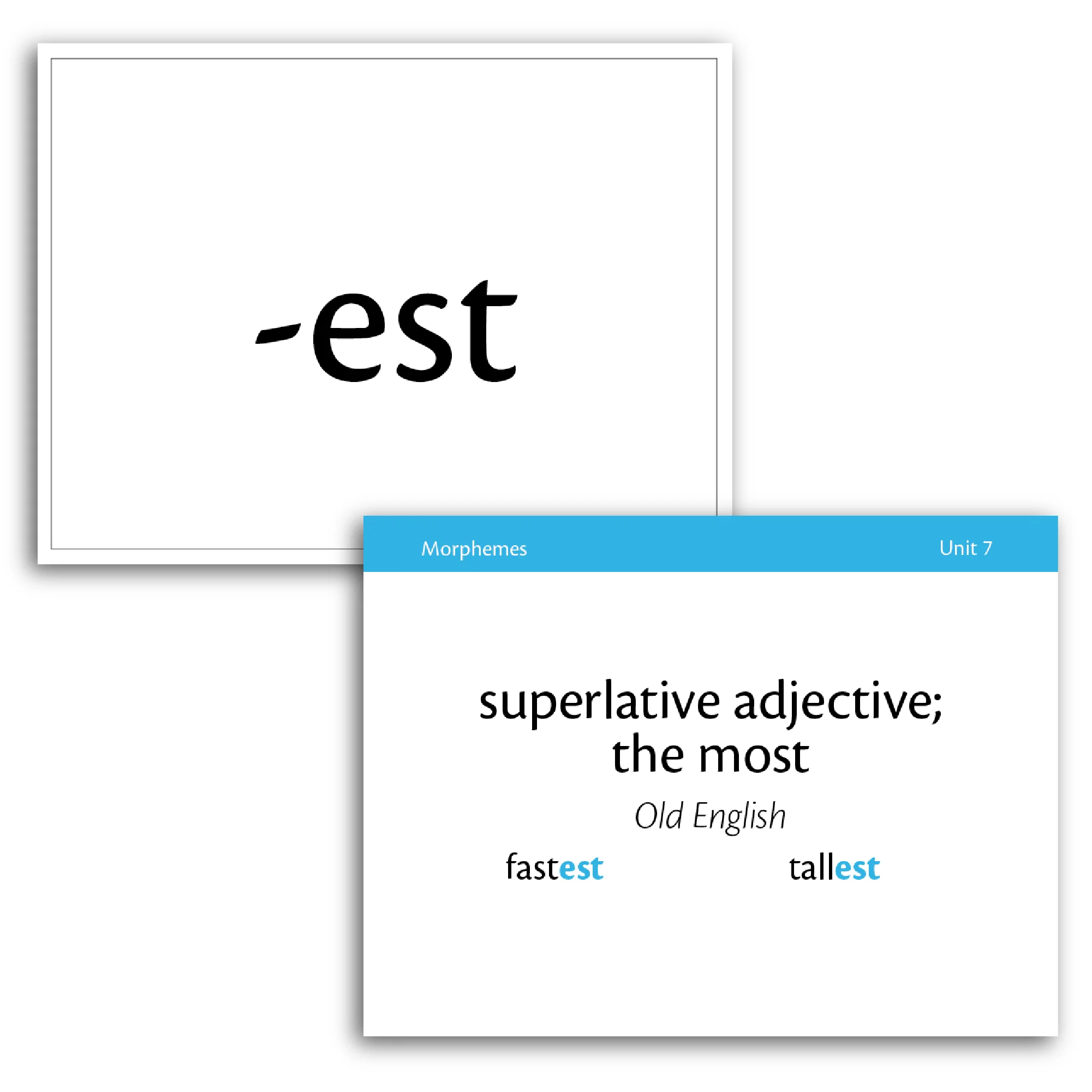 Essentials 1-7 Morpheme Flash Cards - Image 3