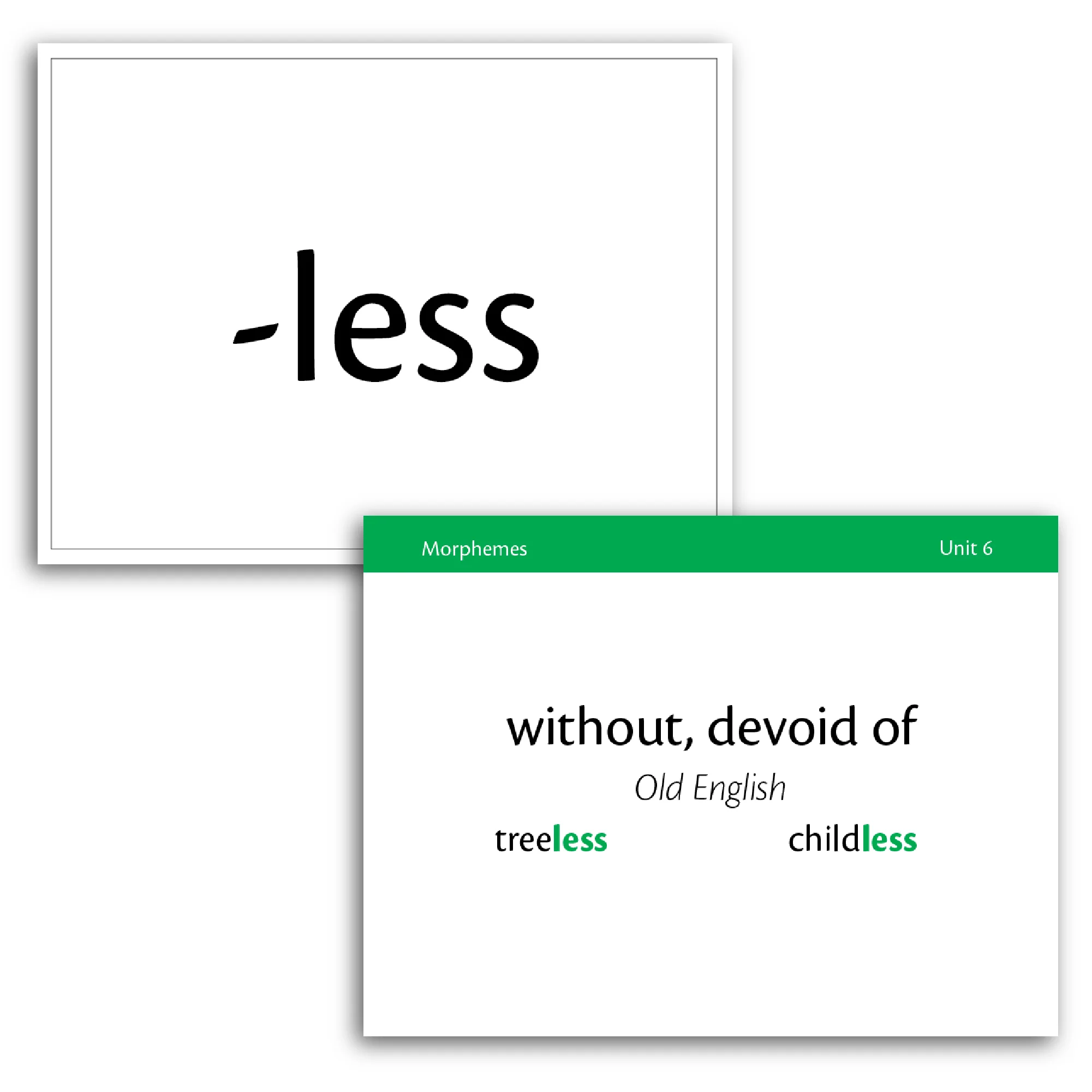 Essentials 1-7 Morpheme Flash Cards - Image 4
