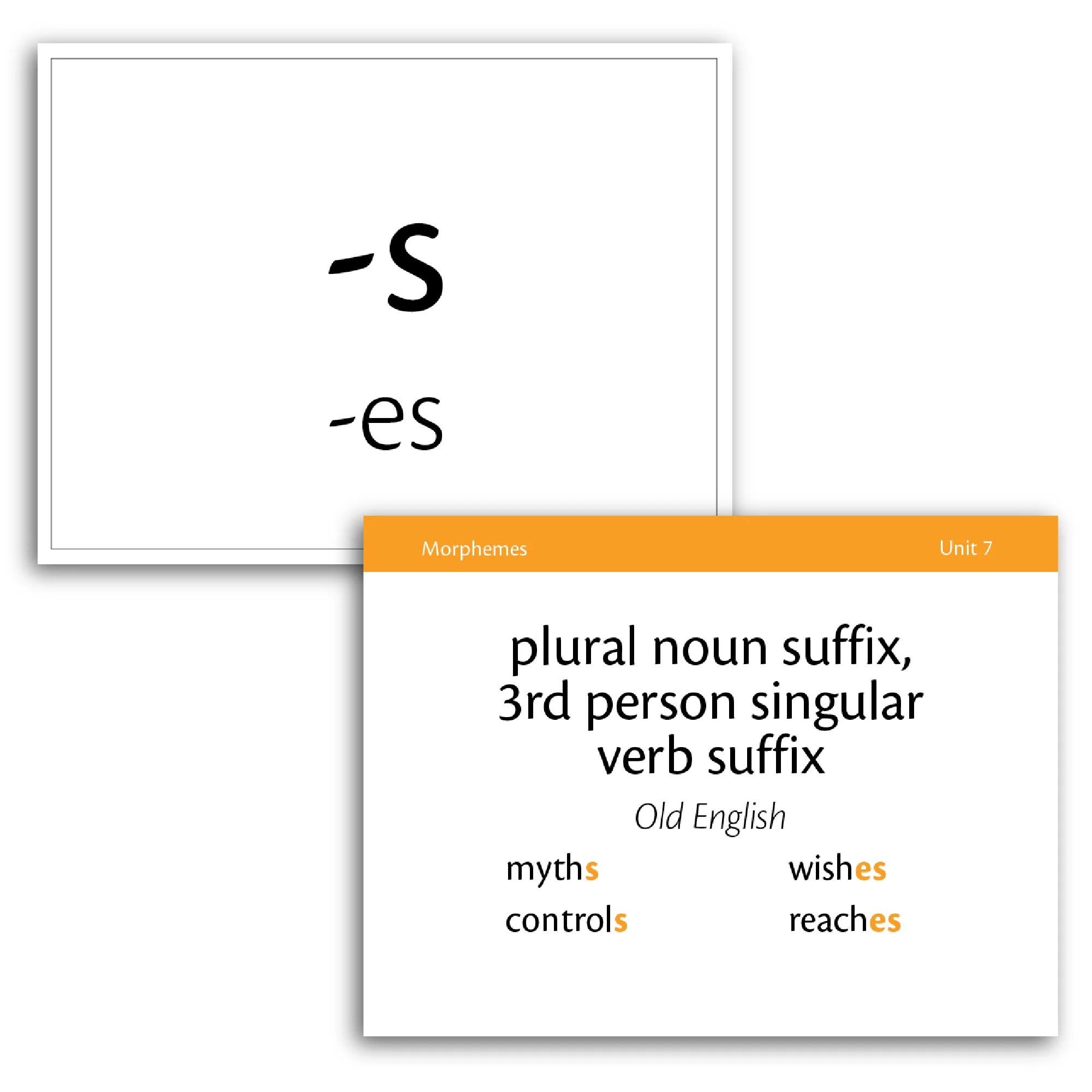 Essentials 1-7 Morpheme Flash Cards - Image 5