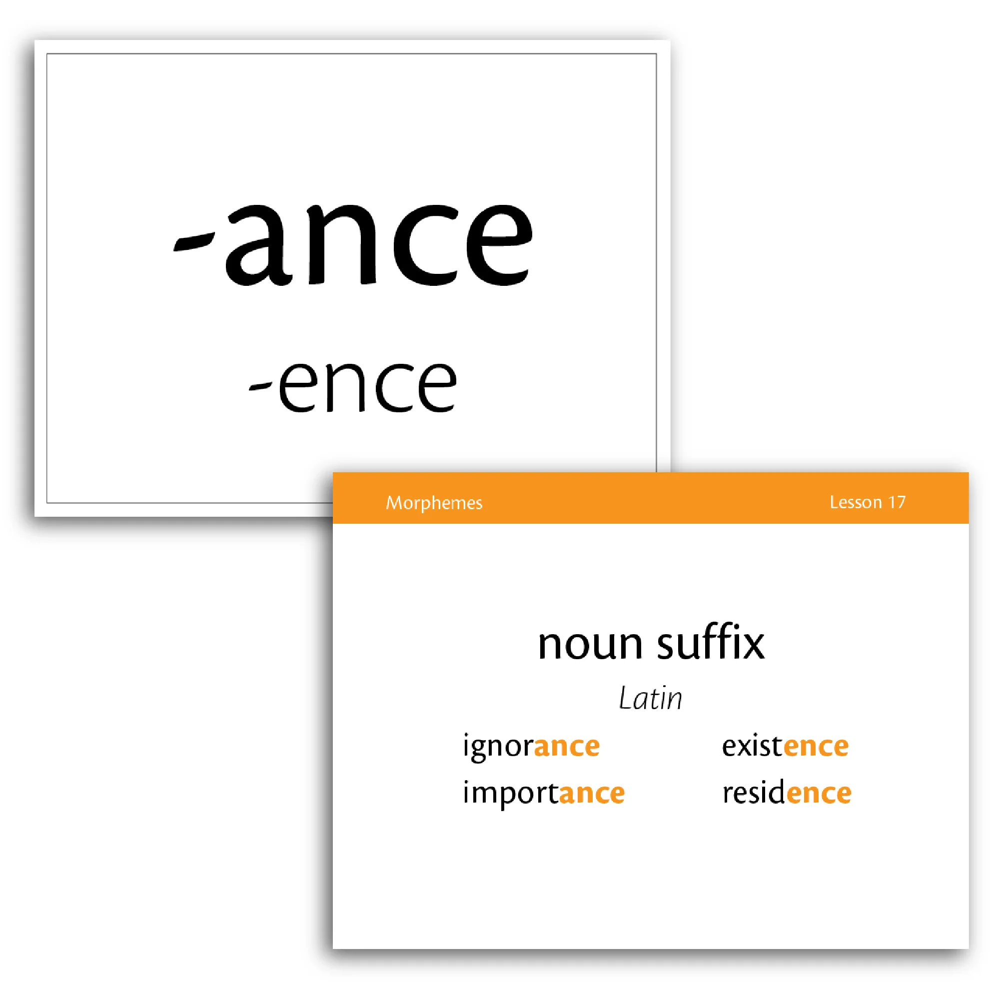 Essentials 16-22 Morpheme Flash Cards - Image 5