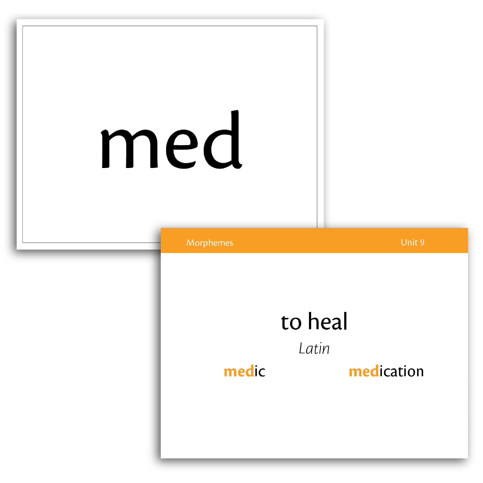 Essentials 8-15 Morpheme Flash Cards - Image 5